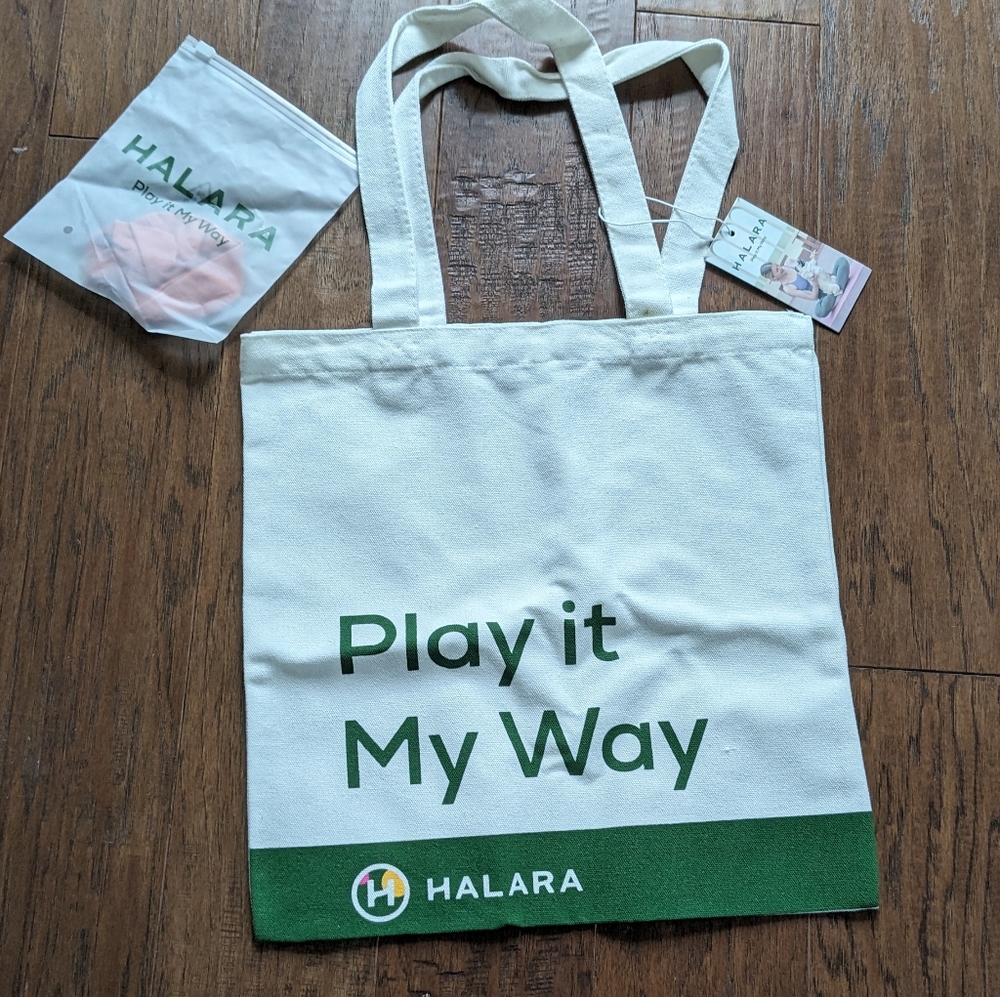 [FREE*] Halara Canvas Tote and Scrunchie